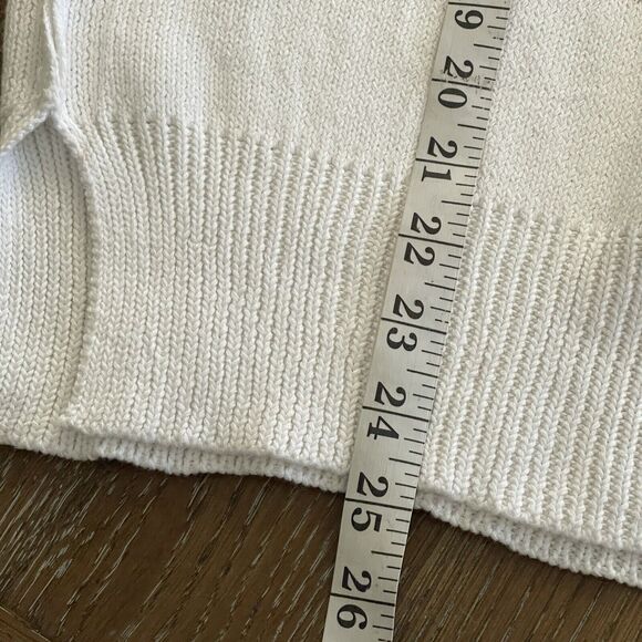 Miracle Sweater Womens Extra Small White Flag Patriotic Drop Shoulder - Picture 10 of 10